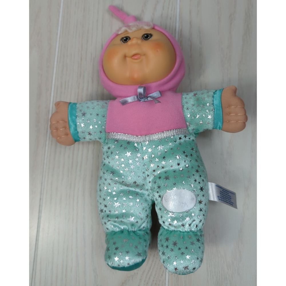 Celebrate CPK Cabbage Patch Kids Baby doll Soft Plush vinyl pink green stars
